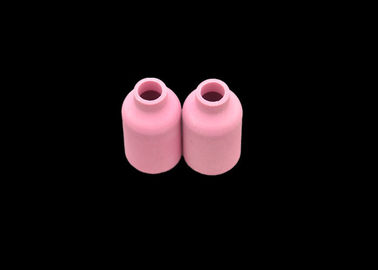 गुलाबी एल्यूमीनियम ऑक्साइड सिरेमिक कप सहायक उपकरण और छूत आर्गन वेल्डिंग मशाल नोजल