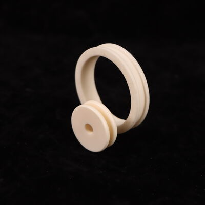 फ्लेक्सुरल ताकत 200 से 400 एमपीए एल्युमिनियम सिरेमिक डाईलेक्ट्रिक ताकत 18 से 20 केवी प्रति मिमी उच्च शक्ति सिरेमिक घटक