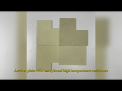 मशीनीकृत पीला जिरकोनियम ऑक्साइड सिरेमिक प्लेट पहनने के प्रतिरोध अनुकूलित